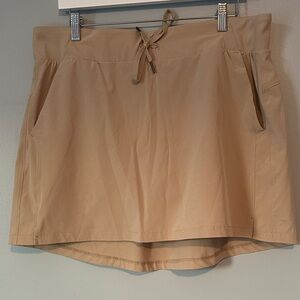 All in Motion Tan Skort with pockets, XL
